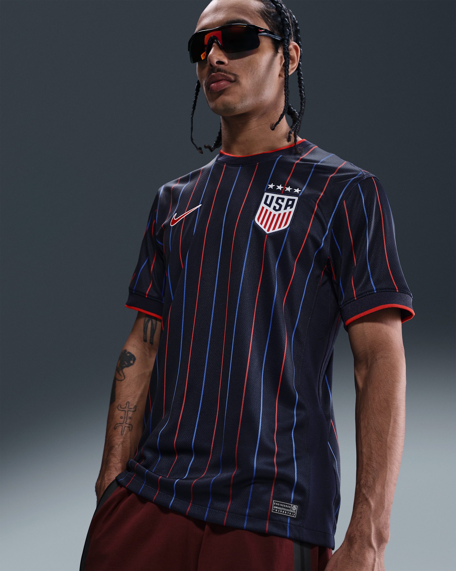 ウェア 00/02 NIKE USA  kit Lsize USWNT 2025 Stadium Away (Women's Team) Men's Nike Dri-FIT